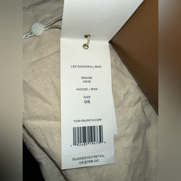 Rare Tory Burch Lee Radziwill Bag Large in Moose (Brown) - Picture 8 of 16